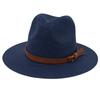 Cappello Panama Primavera Estate con Cinturino Giallo Accessori Cappello di Paglia Spiaggia Traspirante Casual Cappello Jazz Stile Europeo Americano