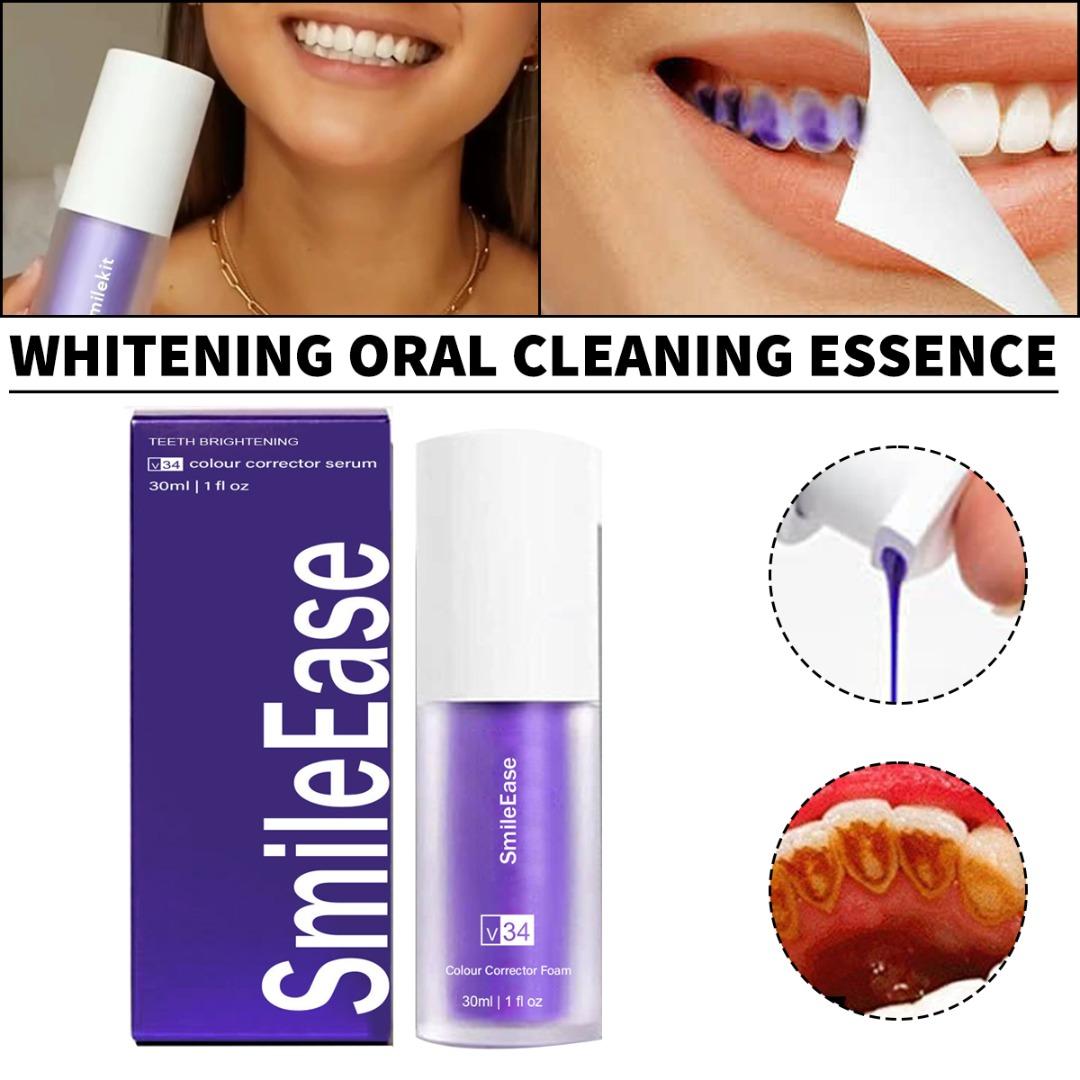 

PDTO Корректор цвета Пена Фиолетовый Отбеливание зубов Зубная паста Удаление пятен на зубах