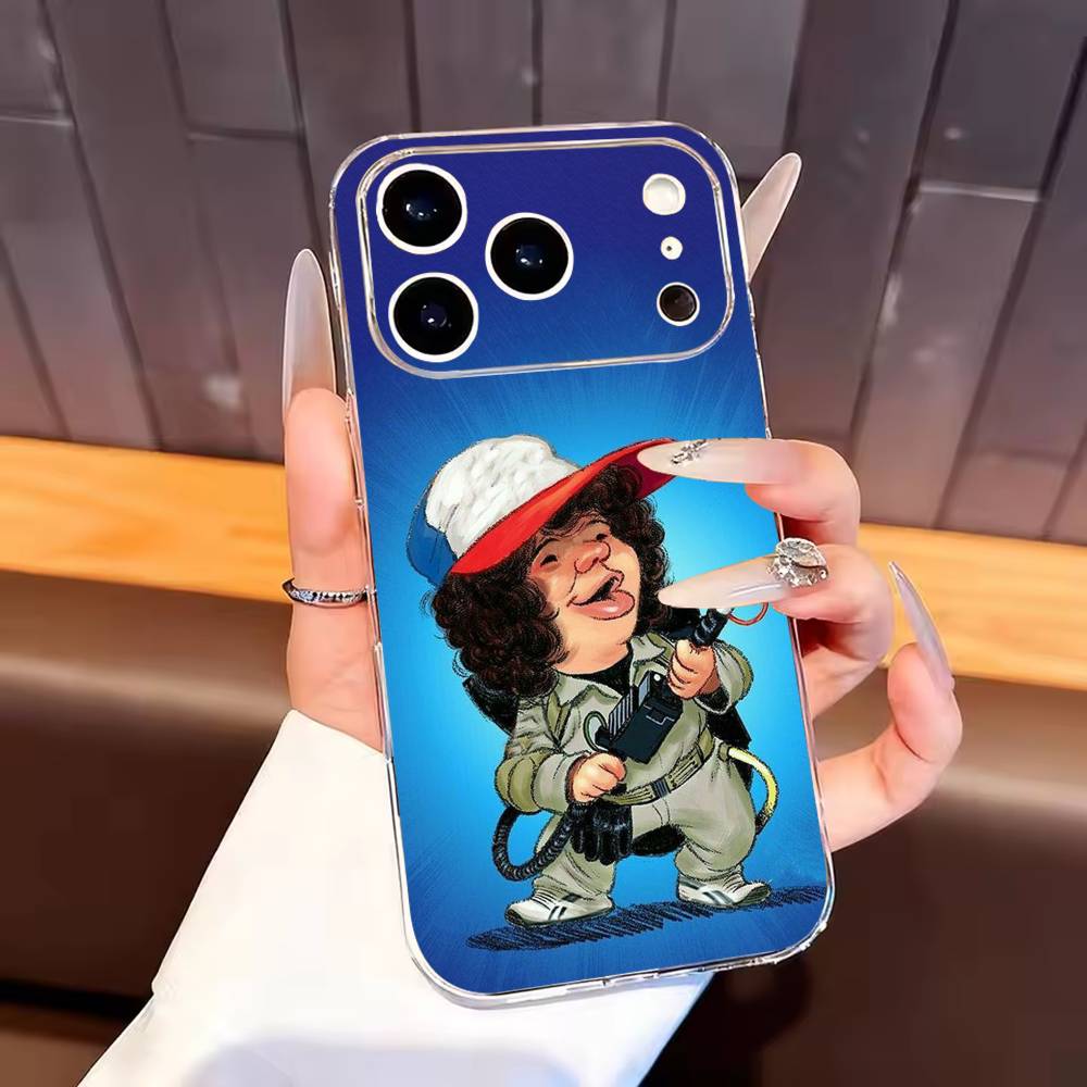 

COOL Dustin Phone Case For iPhone17,16,15,14,13,12,11 Plus,Pro Max Soft Transparent Cover iPhone14