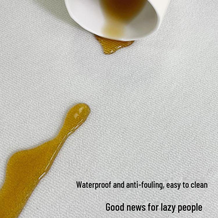 Large Dirt-Resistant French Carpet for Living Room or Bedroom - Easy-Care, Waterproof Velvet for Coffee Table & Sofa