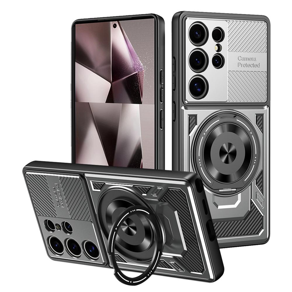 Magnetic Holder Ring Shockproof Armor Phone Case for Samsung Galaxy S26 Ultra S 26 Plus 5G for Magsafe Wireless Charging Cover