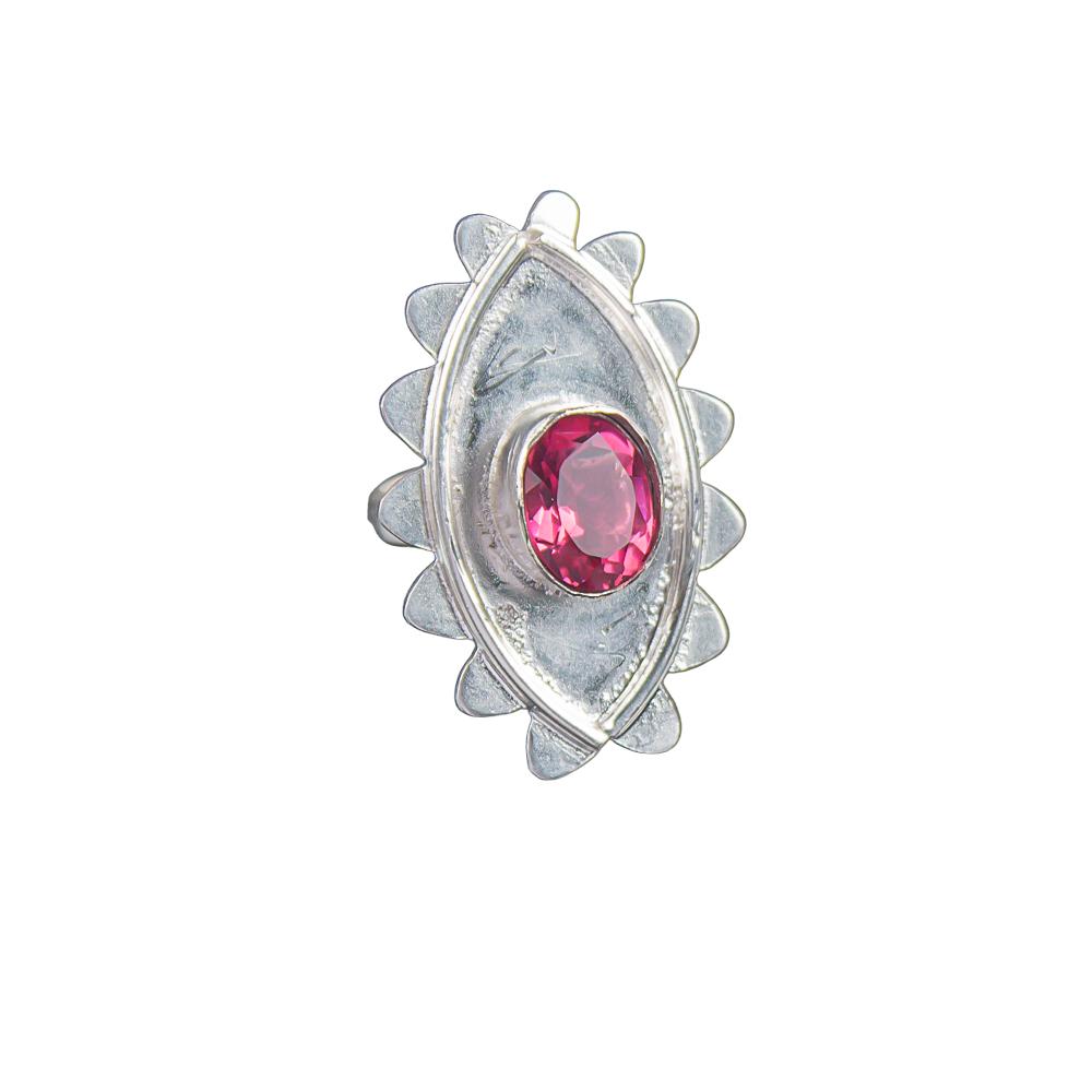 Pink Tourmaline Gemstone 925 Sterling Silver Jewelry Handmade Ring Gift For Wife RR-6-18