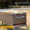 Portable Folding Charcoal Grill Skewer Set for Outdoor and Household Barbecues