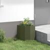 Corner Planter Olive Green 30 X 30 X 35 Cm Steel