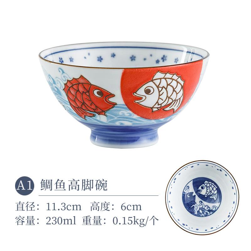 Мультяшная керамическая миска подглазурная японская керамическая миска для риса столовые приборы маленькая миска столовые приборы салатница кухонные аксессуары миска для лапши чёрный