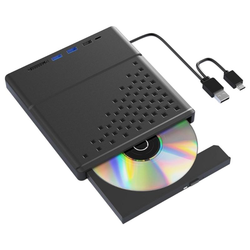 

USB3.0 2.0 Type C External DVDs Opticals Drives DVDs/VCD Burners Portable Player Writer for Laptop Desktop PC Wind11 10 1