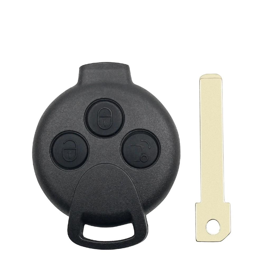 KEYYOU For Mercedes Benz Smart Smart Fortwo 451 2007 2008 2009 2010 2011 2012 2013 3 Buttons ID46 Chip 433Mhz Remote Car Key