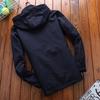 Herrenjacke Jugend Herbst Herren dünne lässige große Größe Jacke einfarbig Outdoor Top