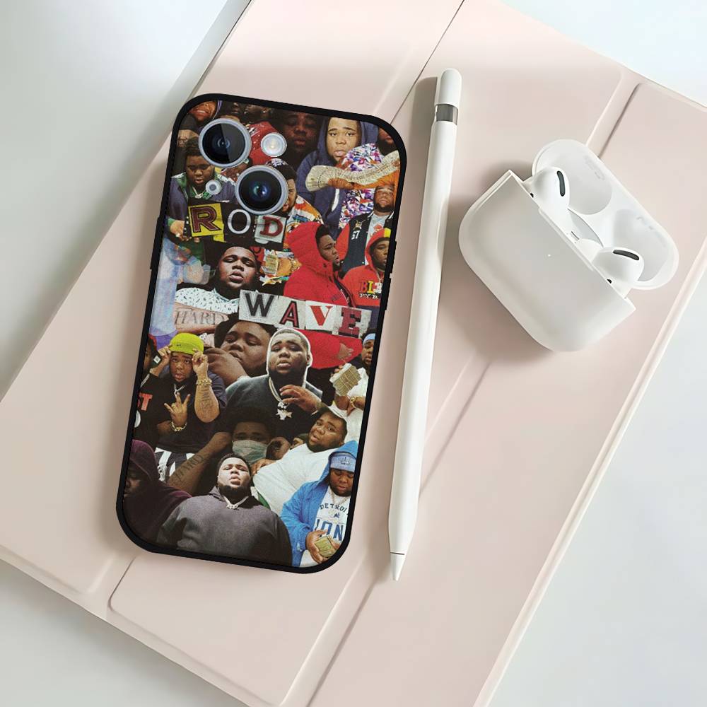 Rod Wave Rapper Phone Case For IPhone 17 16 15 14 13 12 11 X XR XS Plus Pro Max Mini Soft Black Cover