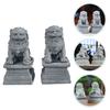 Löwenstatue Feng Statuen Shui Foo Wachhunde Mini Steinlöwe Dekor Chinesischer Stil Löwenstatue Desktop Feng Shui Schmuck
