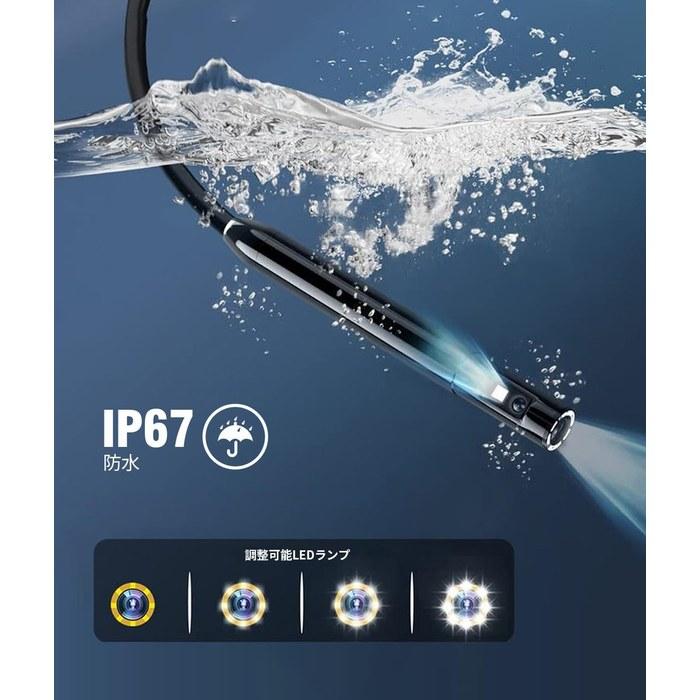 [Teslong] Endoscope Camera, Digital, Dual Lens, 4.3" Monitor, 1080P, 9mm Lens, 8 LED Lights, 1M Cable, IP67 Waterproof, with Tool Box.