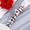 Y2K Kpop Black Silver Color Thorn Crow Rings for Women Men Punk Red Zircon Heart Opening Rings Gothic Creative Jewelry Gift