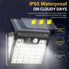 LED Solar Wall Lamp with Motion Sensor 3 Modes Foldable Waterproof Solar Lights for Outdoor Garden Security Lighting 2/4/8PCS
