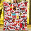 fire truck Theme Printed Blanket - Perfect for Couch, Bed, Travel & Outdoor Use | Machine Washable, Cozy & Durable.