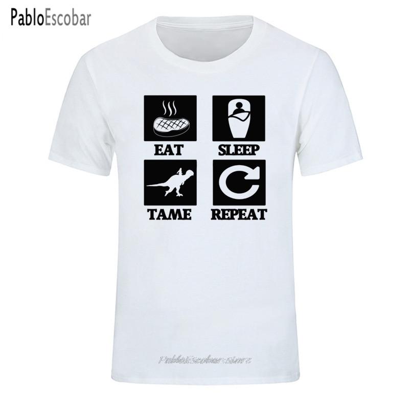 

Funny Classic Game ARK Survival Evolved Eat Sleep Tame Repeat T Shirt Big Size Round Neck Short Sleeve Cotton Tee Shirt S