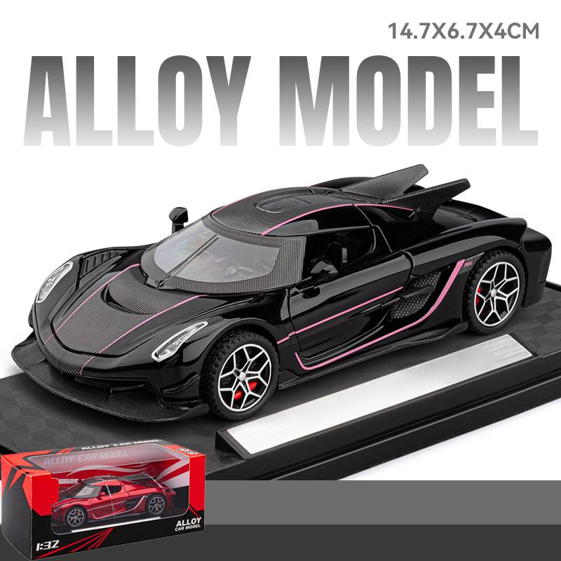 1:32 KNSG Jesko Absolut Supercar Legierung Metall Druckguss Modellauto Schreibtisch Display Sammlerstück Ornament Feiertagsgeschenk Für Jungen Spielzeug