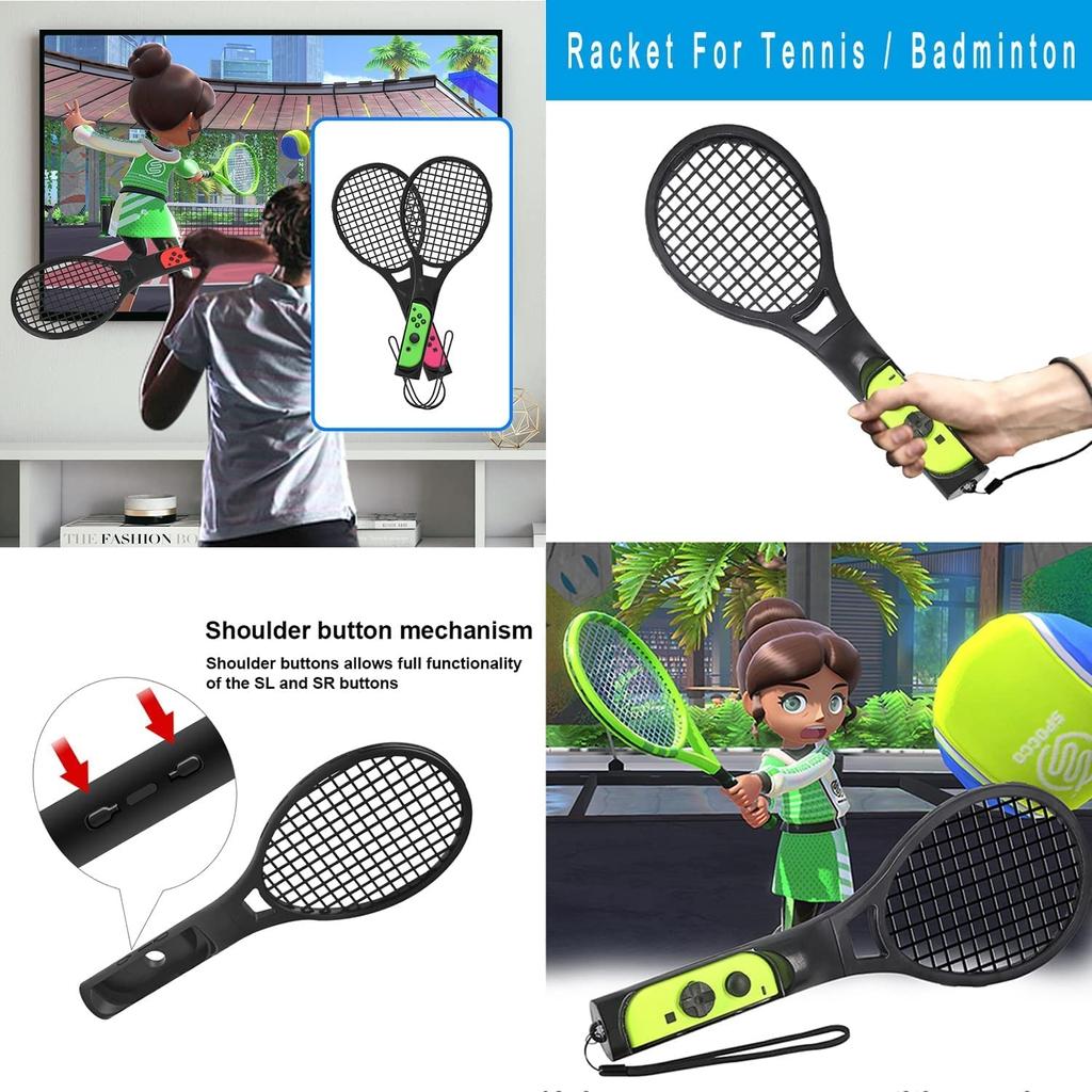 Switch Spor Aksesuarları Paketi10'u 1 Arada Aile Aksesuarları Seti Spor Oyunları için 2022: Futbol Bacak Kayışları, Mario Golf Sopa, Just Dance Bileklikleri