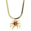18K Gold Octopus Seashell Electroplated Earrings - INS Style Ocean Series Jewelry