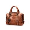 Brown PU Leather-Style Women's Messenger Bag - Shoulder Tote Satchel with ID & Phone Pockets, Zippered Compartments