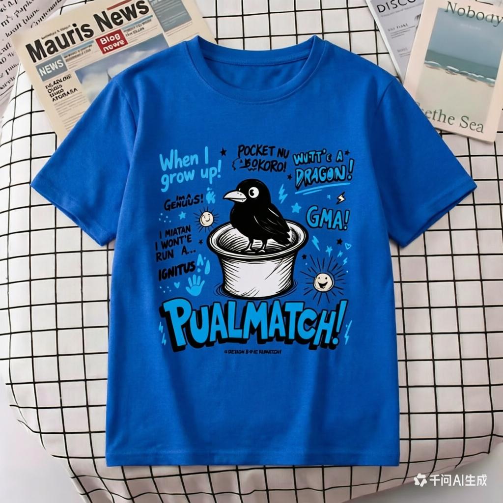 

PUALMATCH Black Crow in Pot Graphic T Shirt Unisex Women Casual Cotton Short Sleeve Funny Cartoon Print Tee Streetwear 4XL