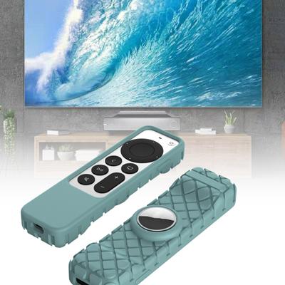 Silicone Case Soft Dustproof Full Coverage Remote Control Sleeve Cover Protector for Apple TV 4K 2021