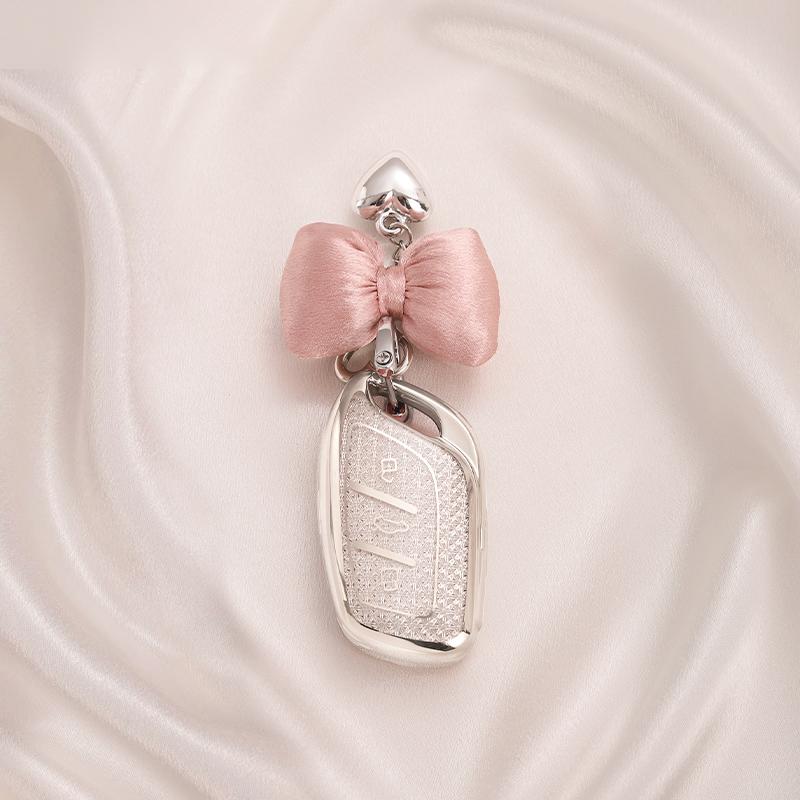 Étui Porte-Clés en TPU Motiflosange Blanc pour MG 4 2023 Mg4 Ev MG HS GT ZS EV ZX MG5 MG6 Roewe RX3 RX5 RX8 ERX5 I6 I5 Housse de Clé Sac Porte-Clés