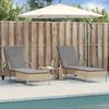 Vidaxl Sun Loungers with Cushions, 2 Pcs, Beige, Poly Rattan