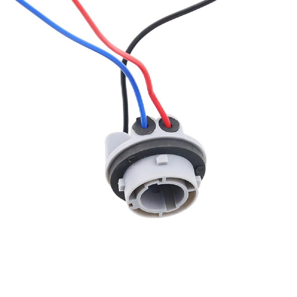 4PCS 1157 LED Stop Brake Turn Light Bulb Socket Harness Wire Plug