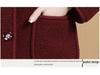 Women's Winter Fleece Jacket: Hooded, Thick, Warm Wool Blend Coat for Middle-Aged and Elderly