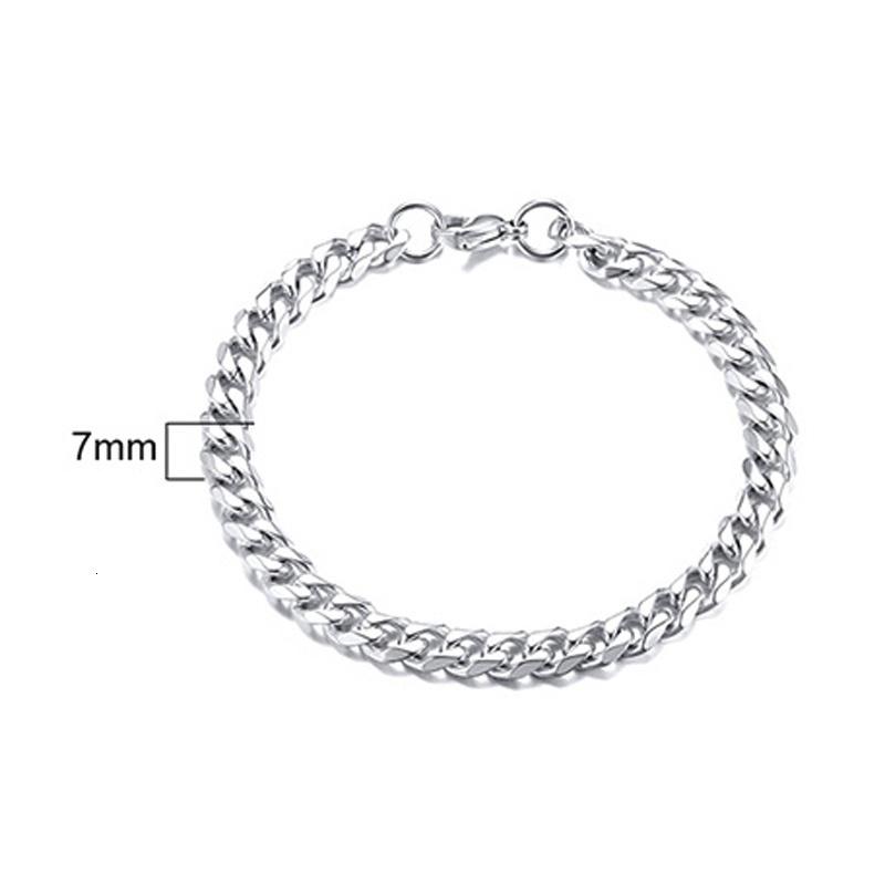 Stainless Steel Chain Bracelet Women, 3mm To 9mm Curb Cuban Chain Bangle Gold Color Unisex Wrist Stackable Jewelry