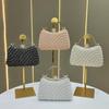 Women's Crystal Pearl Clutch Bride Bag Purse Wedding Prom Evening Bags Formal Beaded Handbag with Chain Small Tote Shoulder Crossbody Bag for Women