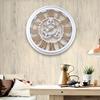Retro Gear Plastic Wall Clock Hollow Creative Silent Model Watchmaker Bar Cafe Personalized Decorative Quartz Clock