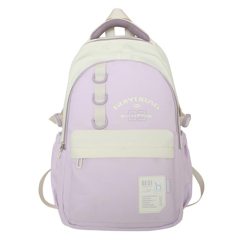 Large-capacity College Style Backpack Simple Casual Sports Korean Couple Backpack