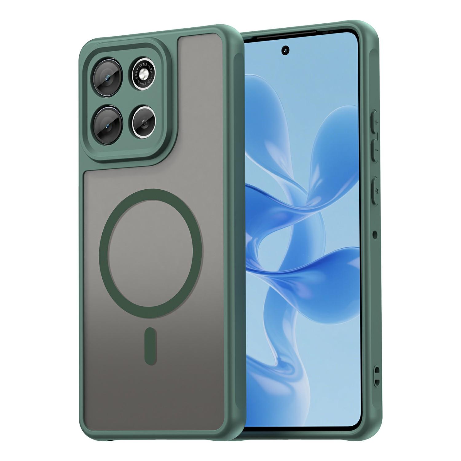 

For Motorola Moto G86 Power 5G Magnetic Case Anti Drop PC + TPU Phone Cover