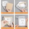 86 Type Wall Socket Waterproof Case Transparent Switch Cover Household Electrical Outlet Protection Accessories