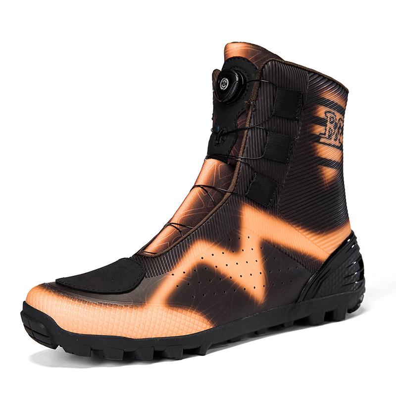 JC-S0010 All-Season Motorcycle Riding Boots - Short Off-Road Racing and Touring Footwear 43