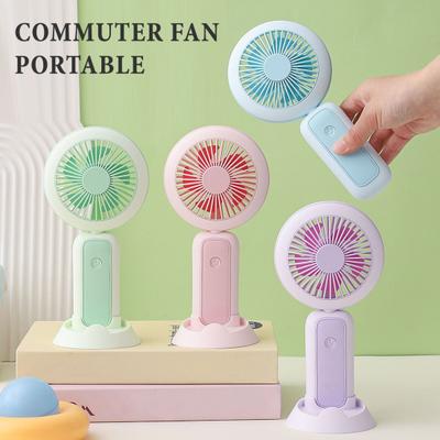 Foldable Handheld Fan with Night Light USB Rechargeable Mini Fan for Desk Dorm Portable Quiet Fan for Students Office
