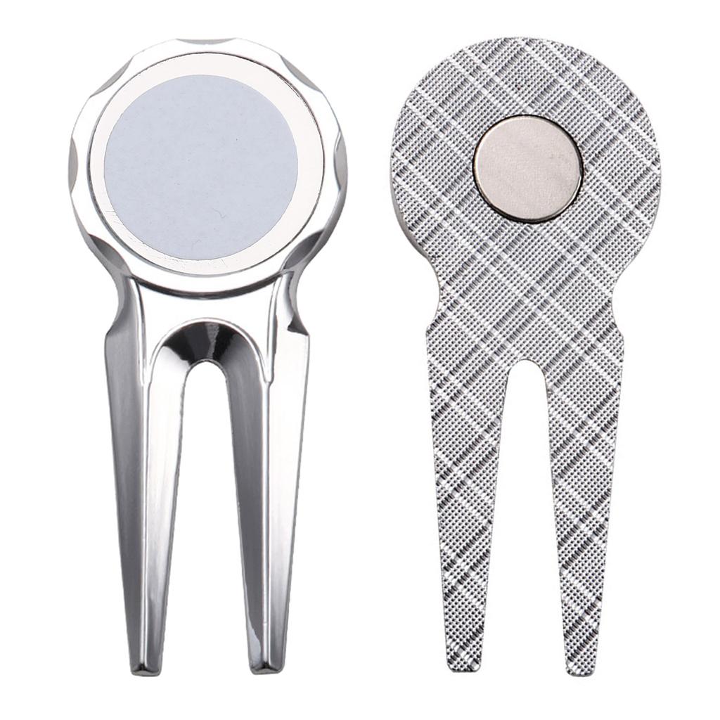 Mini Golf Divot Tool Zinc Alloy Golf Divot Repair Tool Metal Golf Divot Tool Golf Ball Marker Outdoor Golf Training Aids