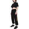 Reebok Loose Straight Casual Pants Unisex bottoms Black RMCJ003C99FAB001
