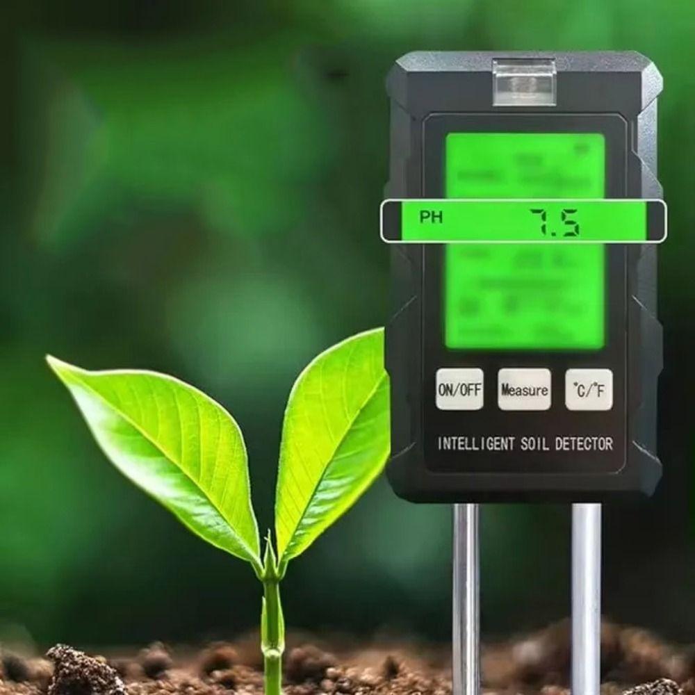 LCD Display Soil PH Tester Humidity Detection Soil Moisture Meter  Potted Plant Care