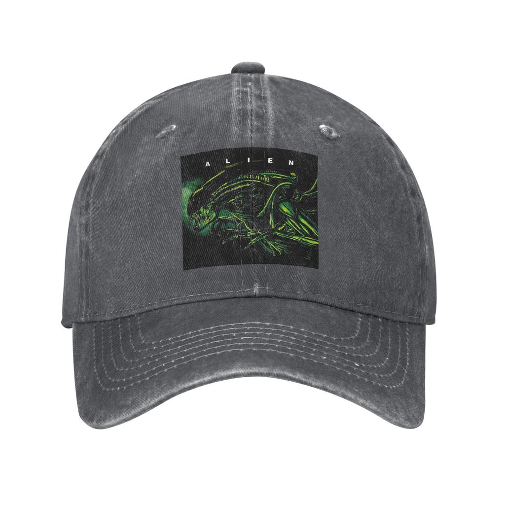 Alien Baseball Caps Snapback Washed Denim Hats Outdoor Adjustable Casquette Hip Hop Baseball Cowboy Hat for Unisex