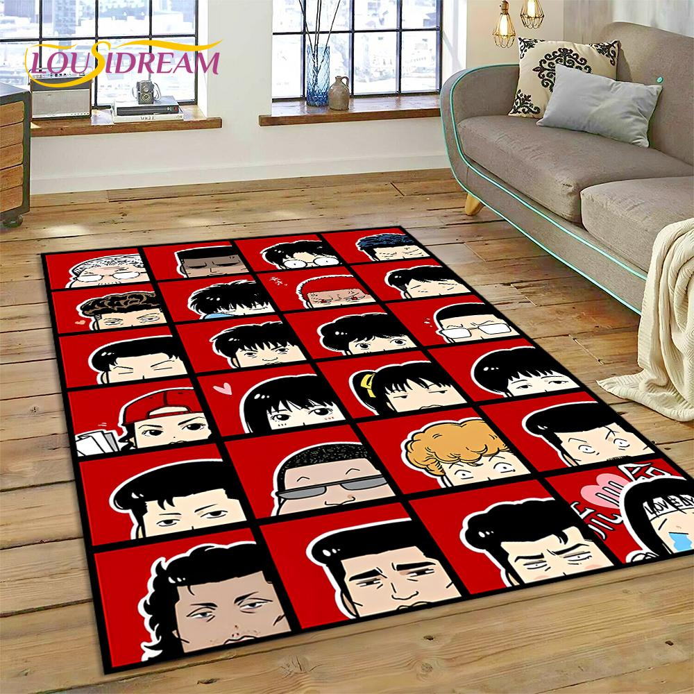 Cartoon Slam Dunk koszykówka Anime dywanik dywan do salonu dekoracje do wnętrz do sypialni, mata podłogowa dekoracja antypoślizgowa na wycieraczkę sofę