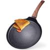 Granite Frying Pan for Pancakes, Omelettes, Low, Flat, 26 Cm