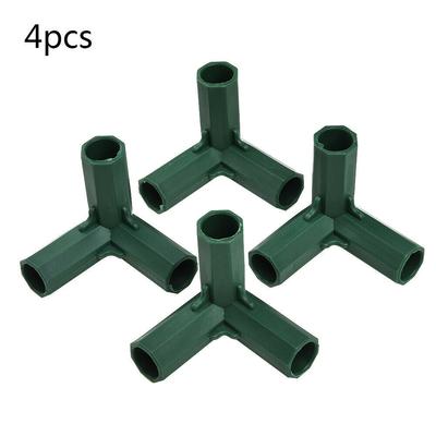 Kunststoff-Strukturverbinder, grüner Außen-/Garten-Gewächshaus-Polgelenk-Adapter
