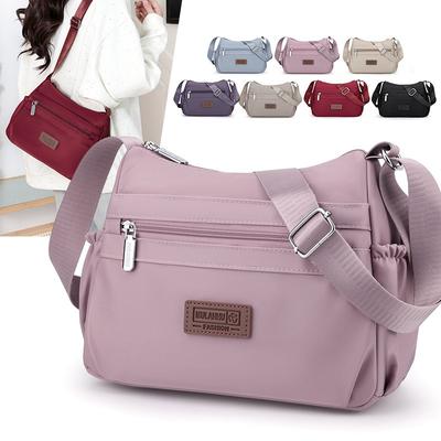 Kleine quadratische Tasche Muttertasche neue Oxford-Stoff Damenhandtasche lässige mehrlagige Umhängetasche leicht und trendy große Kapazität