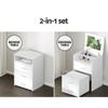 Bedside Tables Artiss Dressing Table 2 In 1 Set Hidden Makeup Mirror Storage Drawers