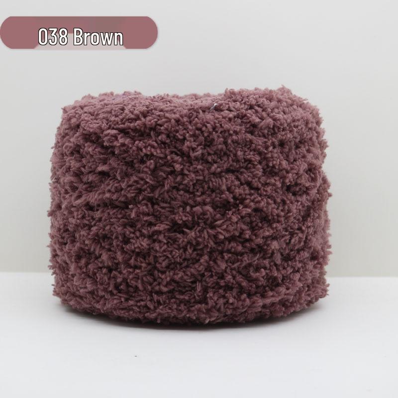 Medium-Thick Three-Strand Coral Velvet Ice Silk Plush Yarn for Hand-Knitted Baby Scarves & Vests