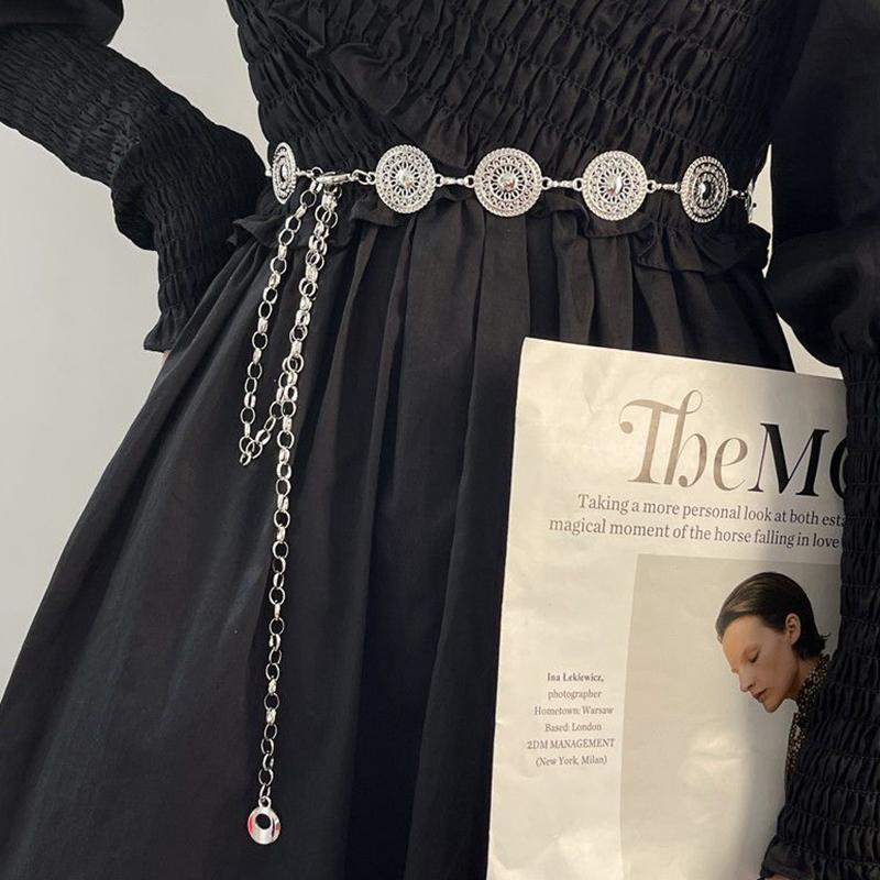 Versatile Bohemia Style Adjustable Waistband Long Waist Belt Dress Body Chain For Women Girls Vintage Openwork Waist Chain