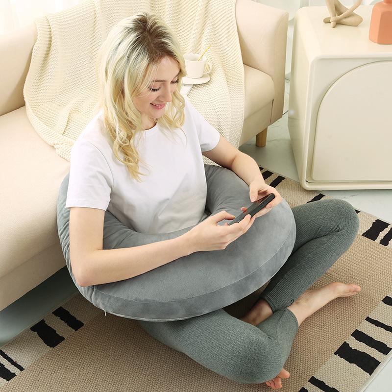 

Gaming Pillow Ergonomic U-Shaped Lap Pillow with Elbow Rest for Adults & Kids, Arm Support Pillow for Crocheting, Reading