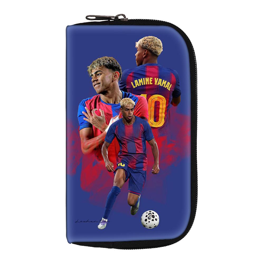 L-Lamin Yamal Wallets Portable Money Coin Purse Women Men Clutch Bag Credit Card Money Bags Storage Bag Headphone Bag